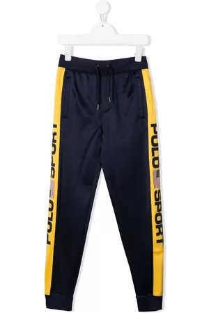 Ralph Lauren Pantalones de chándal con franjas del logo