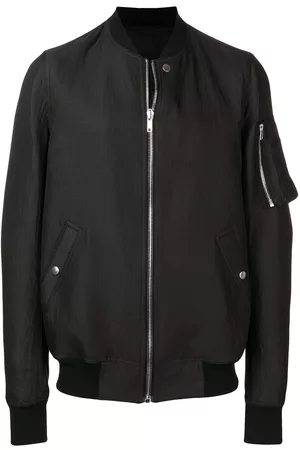 Rick Owens Chaqueta bomber con cuello de canalé