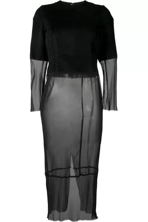 Comme des Garçons Vestido con detalle translúcido 1993