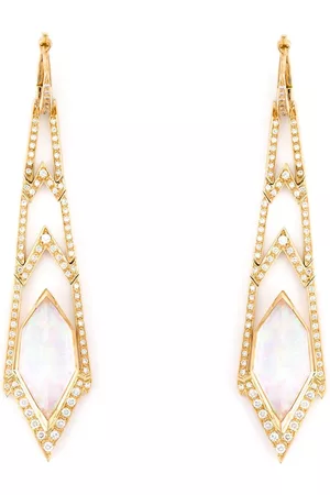 STEPHEN WEBSTER Pendientes largos Crystal Haze con diamantes