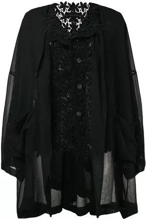 Comme des Garçons Chaqueta a capas de macramé 1989