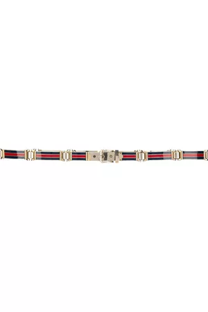 Gucci Cinturón de rayas esmaltado