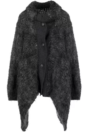 Issey Miyake Abrigo de punto asimétrico 1980