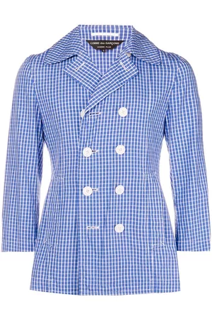 Comme des Garçons Chaqueta de cuadros con doble botonadura