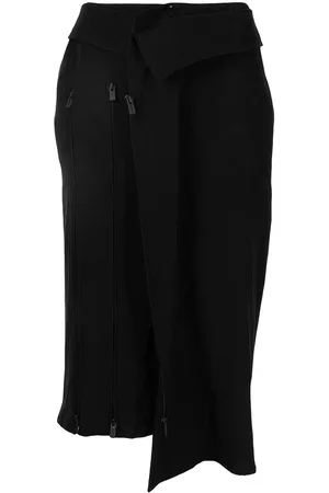 YOHJI YAMAMOTO Falda asimétrica con detalle de cremallera
