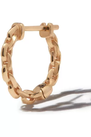 Lizzie Mandler Pendiente huggie en oro amarillo de 18kt con cadena