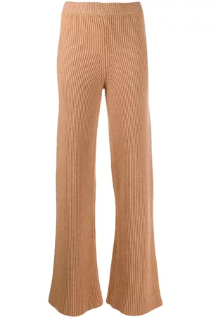 Cashmere In Love Pantalones Cortina de canalé acampanados