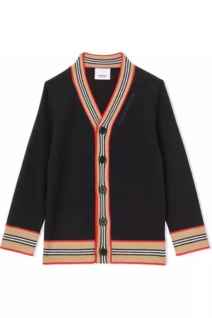 Burberry Cárdigan con ribete Icon Stripe