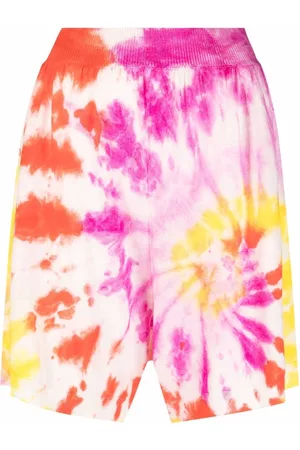 Stella McCartney Pantalones cortos con motivo tie-dye