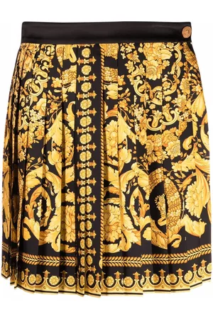 VERSACE Falda Barocco plisada