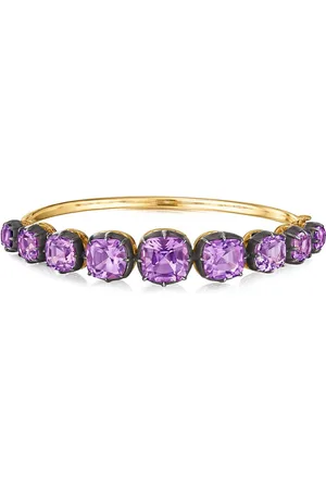 Fred Leighton Pulsera en oro amarillo de 18kt con amatistas