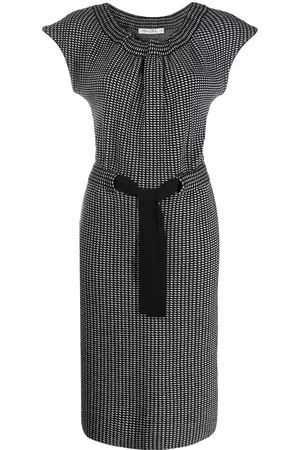 Dior Vestido slim con motivo de lunares 2000