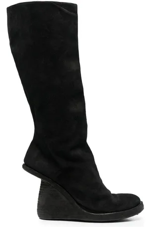 GUIDI Botas con tacón asimétrico