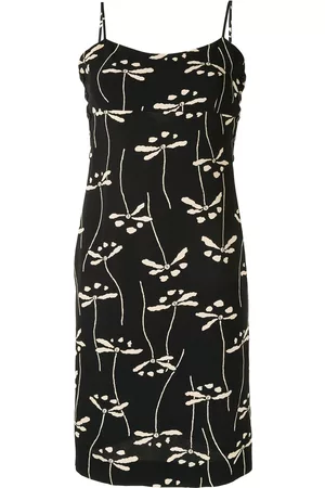 CHANEL Vestido con motivo floral 1998
