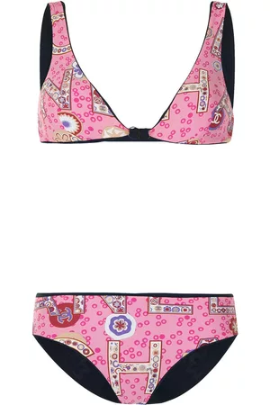 CHANEL Bikini con logo estampado