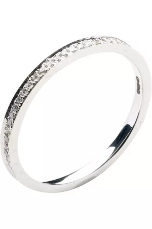 ANNOUSHKA Anillo Eclipse Eternity en oro blanco de 18kt con diamantes
