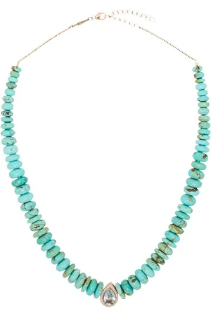 JACQUIE AICHE Collar con múltiples gemas en oro de 14kt