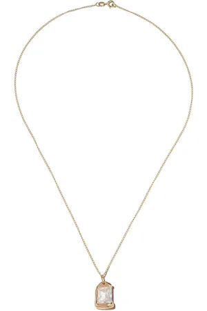 Bleue Burnham Collar con colgante The Rose en oro amarillo de 9kt