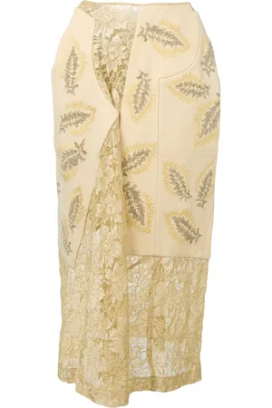 Comme des Garçons Falda con paneles de encaje 1997