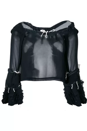 Comme des Garçons Blusa translúcida con cordones