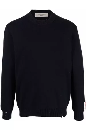 Golden Goose Sudadera con cuello redondo y estilo envejecido