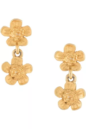 Givenchy Pendientes con diseño de flor doble