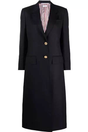 Thom Browne Abrigo con botones y solapa de muesca