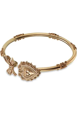 Dolce & Gabbana Pulsera Devotion con motivo de corazón de oro amarillo de 18kt con diamantes