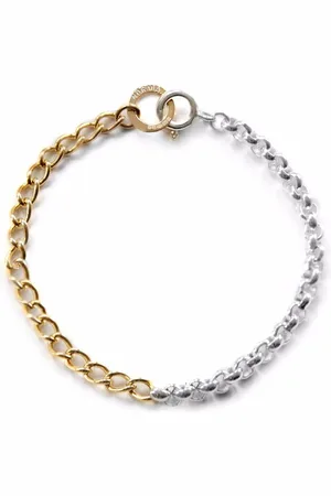 NORMA JEWELLERY Pulsera Aquila de dos tonos