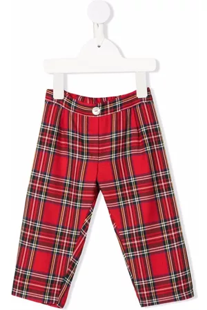 SIOLA Pantalones a cuadros tartán
