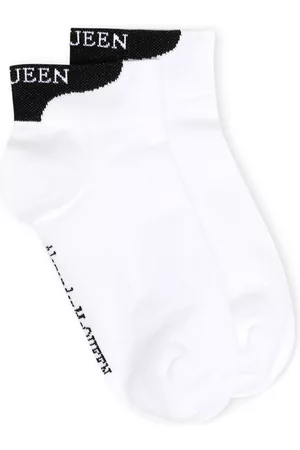 Alexander McQueen Calcetines con logo bordado