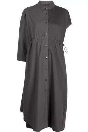 ROMEO HUNTE Vestido camisero con manga asimétrica