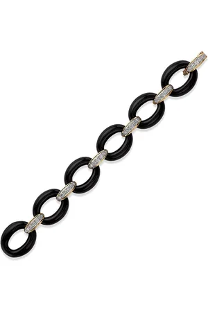 Van cleef Pulsera de eslabones en oro amarillo de 18kt con diamantes pre-owned