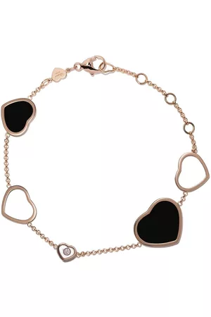 Chopard Pulsera Happy Hearts de diamantes y perlas