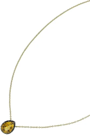 Fred Leighton Collar con colgante en forma de lágrima en oro de 18kt