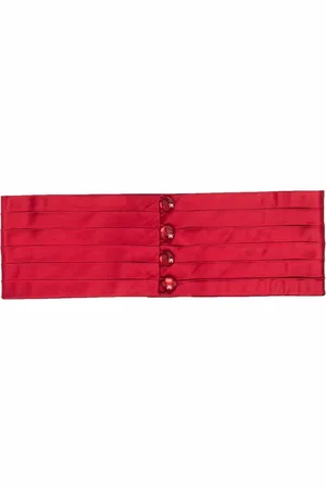 Saint Laurent Cinturón con cintura fruncida 1980
