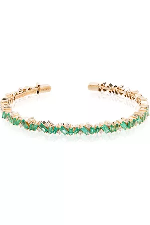 Suzanne Kalan Pulsera Firework en oro amarillo de 18kt con esmeralda