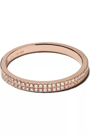 EF Collection Anillo Eternity con diamantes en oro rosa de 14kt