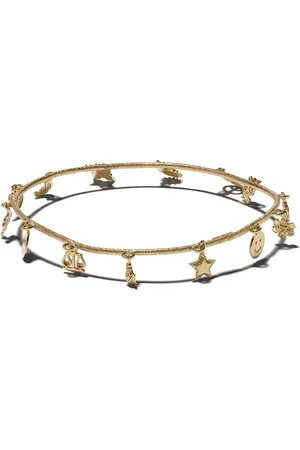 CAROLINA BUCCI Pulsera Lucky Charm en oro amarillo de 18kt con acabado florentino