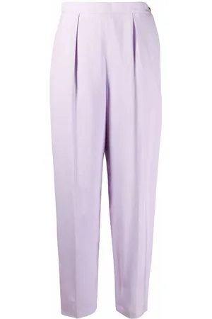 CHANEL Pantalones ajustados de seda 2000