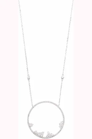 DJULA Collar Circle point en oro rosa de 18 ct con diamantes