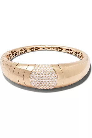 Mattia Cielo Brazalete Iguana en oro de 18kt con diamantes