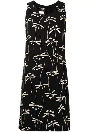 CHANEL Vestido con estampado floral 1998