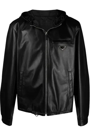 Prada Chaqueta bomber con placa del logo