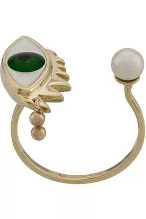 DELFINA DELETTREZ Anillo Eye Piercing en oro 9kt