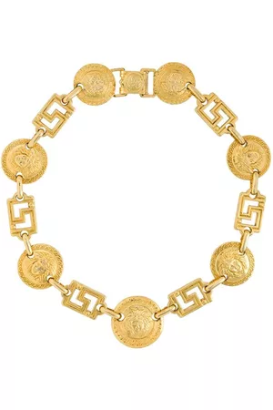 VERSACE Collar con charm del logo 1990