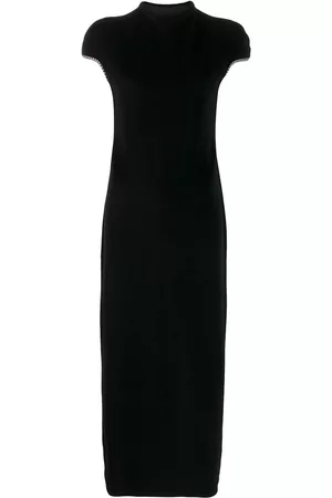 YOHJI YAMAMOTO Vestido largo con motivo de pied de poule