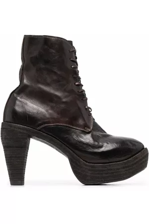 GUIDI Botines con tacón tapered