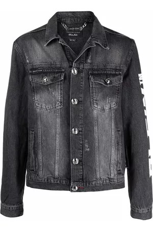 Philipp Plein Chaqueta vaquera con logo