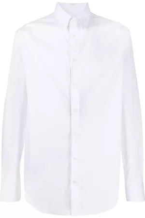 Giorgio Armani Camisa de manga larga con dobladillo redondeado